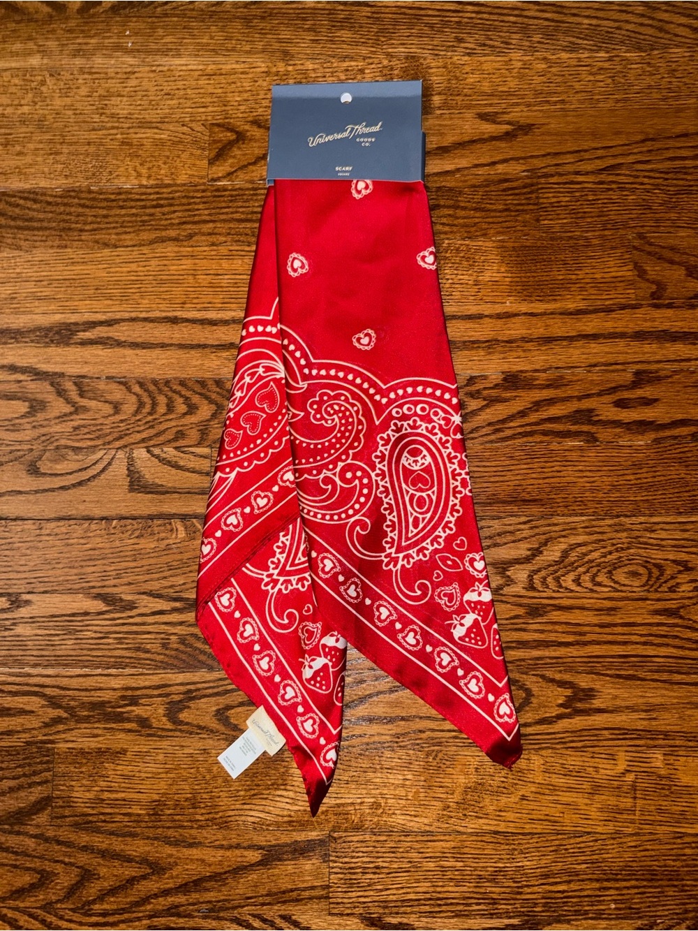 Universal Thread Red Paisley Bandana Scarf
